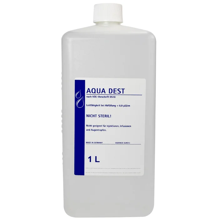 23 x Aqua Dest 1 L destilliertes Wasser