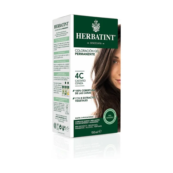 4C Ash Brown Permanent Gel Färbung 150 ml