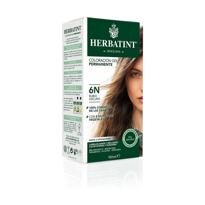 6N Dunkelblond Permanent Gel Färbung 150 ml