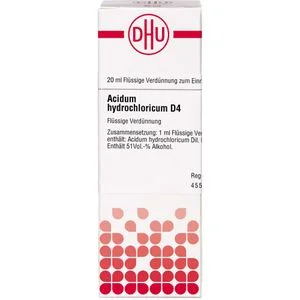 ACIDUM HYDROCHLORICUM D 4 Dilution 20 ml