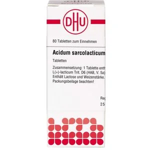 ACIDUM SARCOLACTIC D 6 Tabletten 80 St