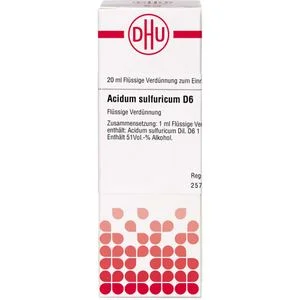 ACIDUM SULFURICUM D 6 Dilution 20 ml