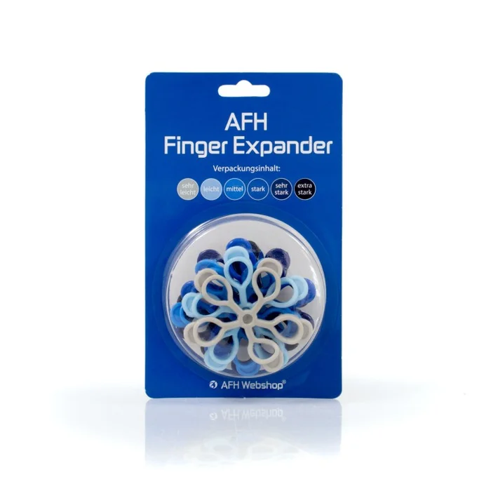 AFH Finger Expander Premium | Fingertrainer | Handtrainer | 6er Set
