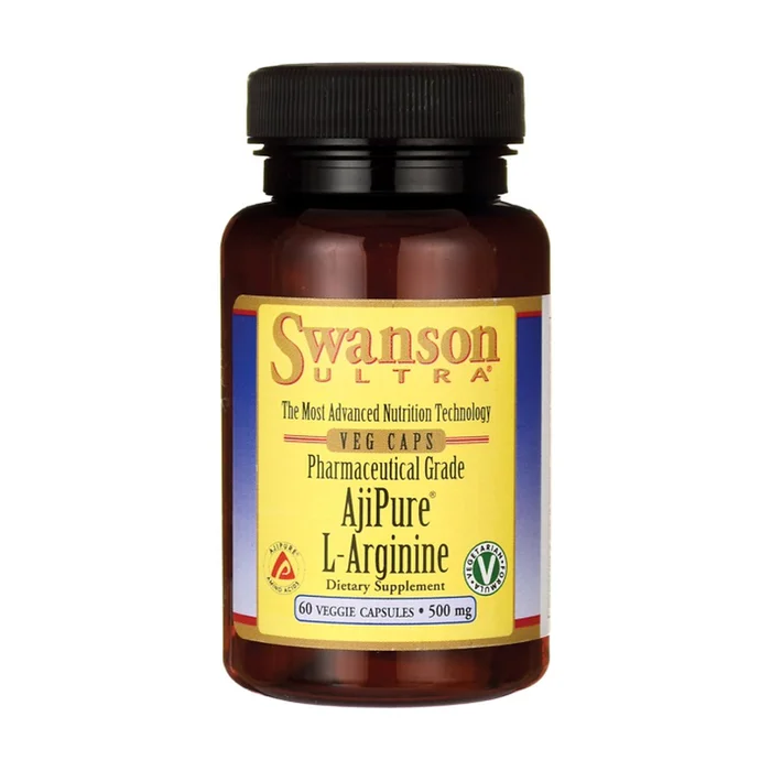 AjiPure L-Arginin, 500 mg 60 Gemüsekapseln