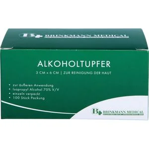 ALKOHOLTUPFER 3×6 cm steril 100 St