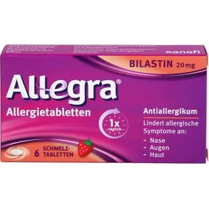 ALLEGRA Allergietabletten 20 mg Schmelztabletten 6 St