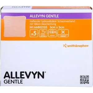 ALLEVYN Gentle 5×5 cm Verband 5 St