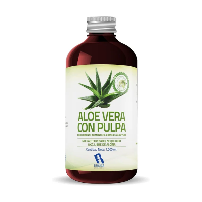 Aloe Vera mit Fruchtfleisch 1 L.