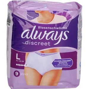 ALWAYS discreet Inkontinenz Pants plus L 9 St
