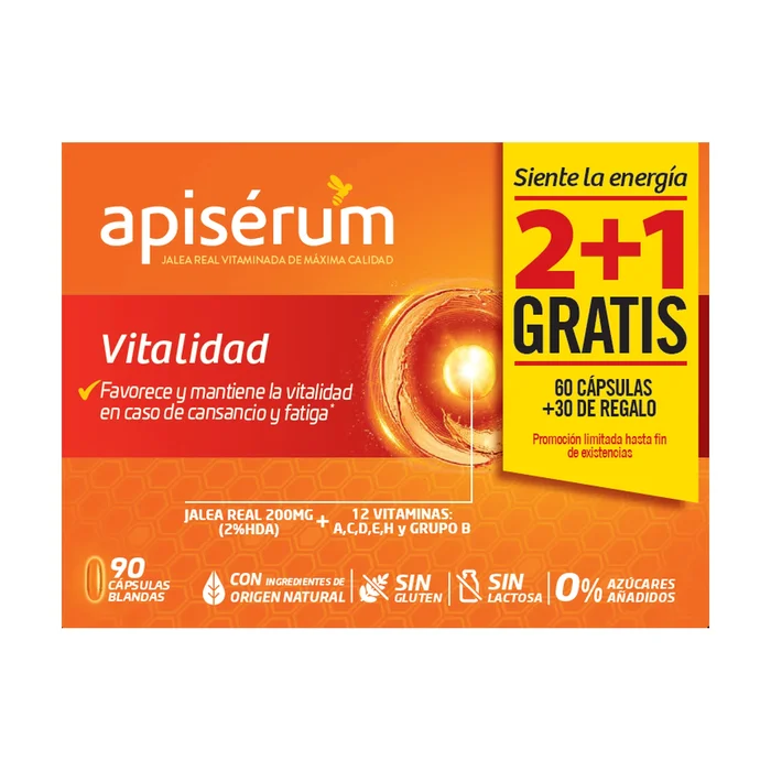 Apiserum Vitality Pack 3 Monate 60 Kapseln + 30 frei