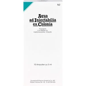 AQUA AD INIECTABILIA ex Colonia Ampullen 10X5 ml