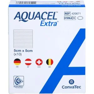 AQUACEL Extra 5×5 cm Verband 10 St