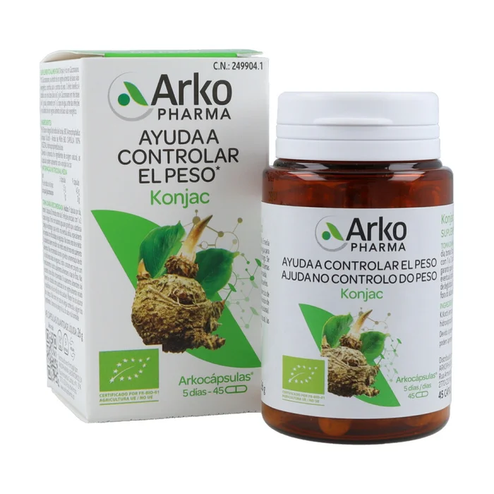 Arkokapseln Glucomannan (Konjak) bio 45 Kapseln