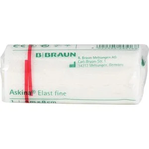 ASKINA Elast Fine Binde 8 cmx4 m cellophaniert 1 St