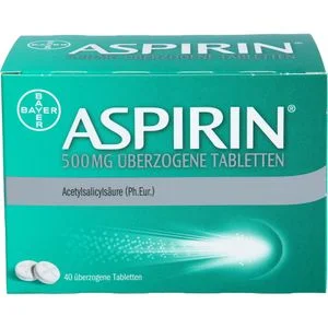 ASPIRIN 500 mg überzogene Tabletten 40 St