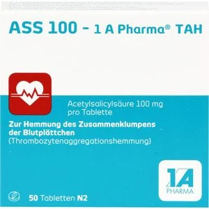 ASS 100 1A Pharma TAH Tabletten 50 St