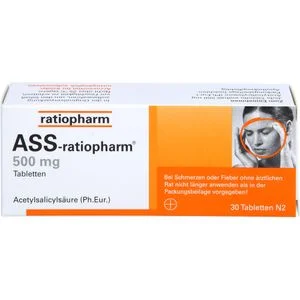 ASS RATIOPHARM 500 mg Tabletten 30 St