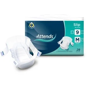 ATTENDS Slip Active 9 medium 4X28 St