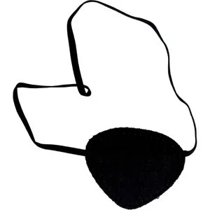 AUGENKLAPPE schwarz 1 St