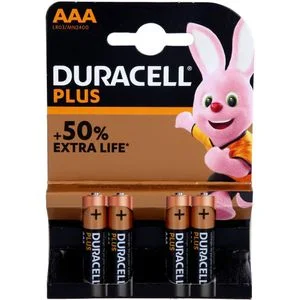 BATTERIEN Micro LR 03 AAA MN2400 Duracell Plus 4 St