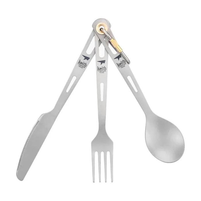 Besteckset aus Titan 3 Einheiten