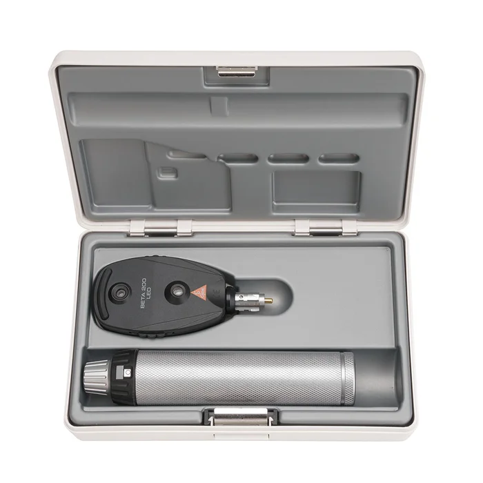 BETA 200 LED Ophthalmoskop-Set 2,5 V mit BETA Batteriegriff