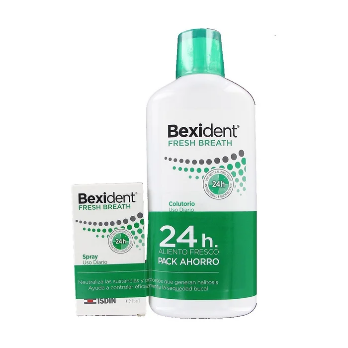 Bexident Fresh Breath Mundwasser + Spray Pack 500 ml + 15 ml