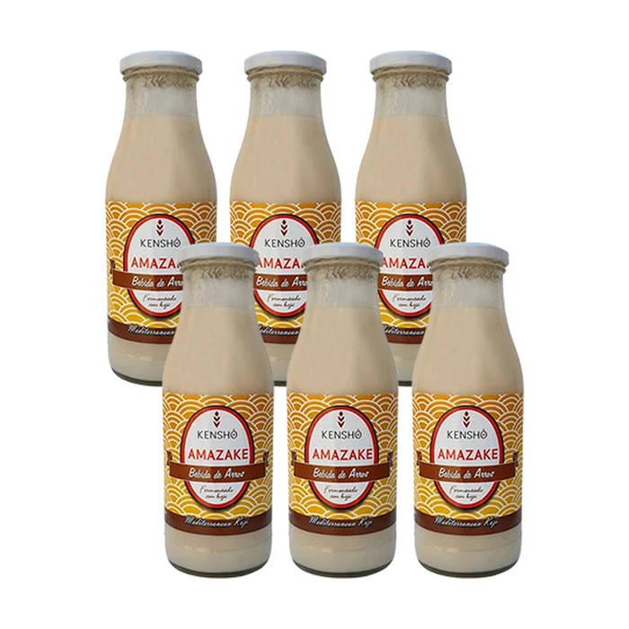 Bio-Amazake-Getränkepackung aus fermentiertem Reis 6 Einheiten à 500ml