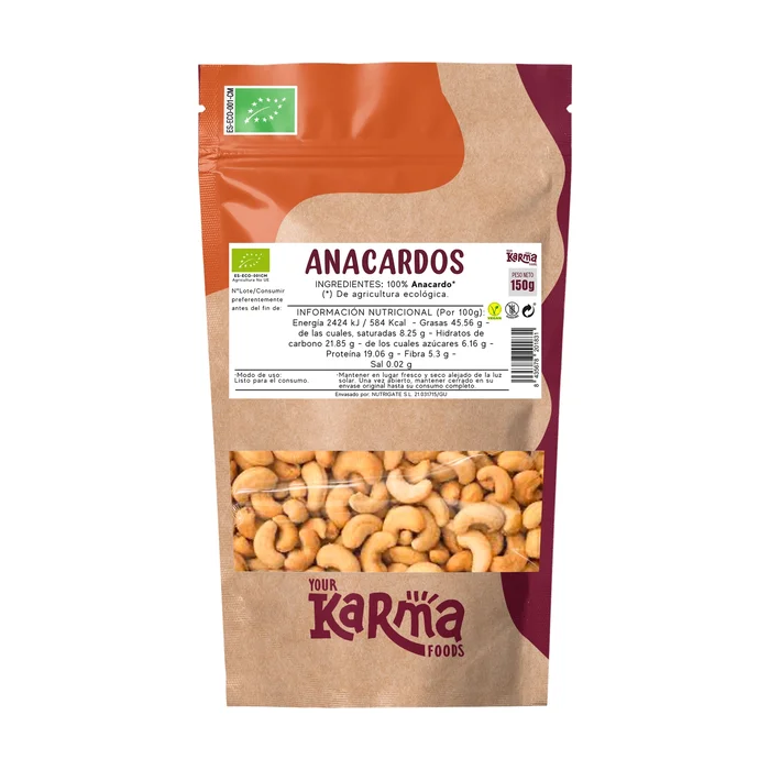 Bio-Cashewnüsse 150 G