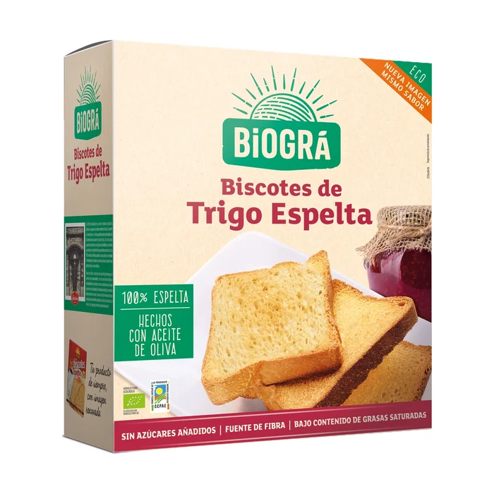 Bio Dinkel Biscotes ohne Zucker 270 G
