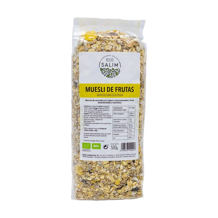 Bio-Fruchtmüsli 500 G (Weizen – Hafer)