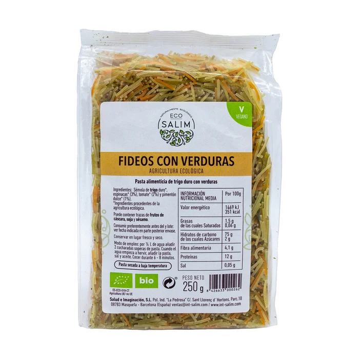 Bio-Gemüse feine Nudeln 250 G