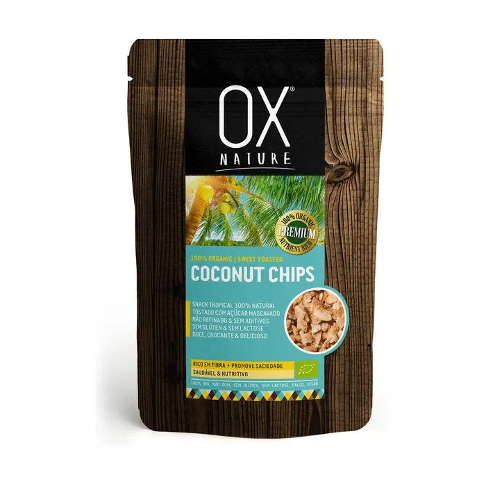 Bio gerösteter Kokosnuss-Snack 60 G