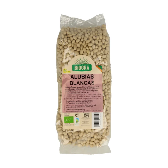 Bio getrocknete weiße Bohnen 500 G