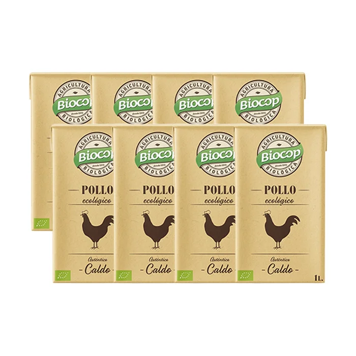 Bio-Hühnerbrühe-Paket 8 Einheiten à 1L.