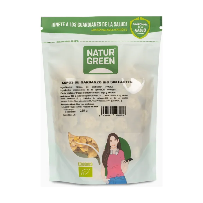 Bio-Kichererbsenflocken 225 G