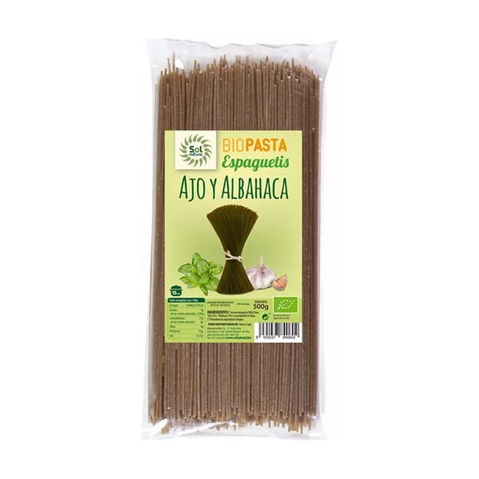 Bio Knoblauch und Basilikum Spaghetti 500 G