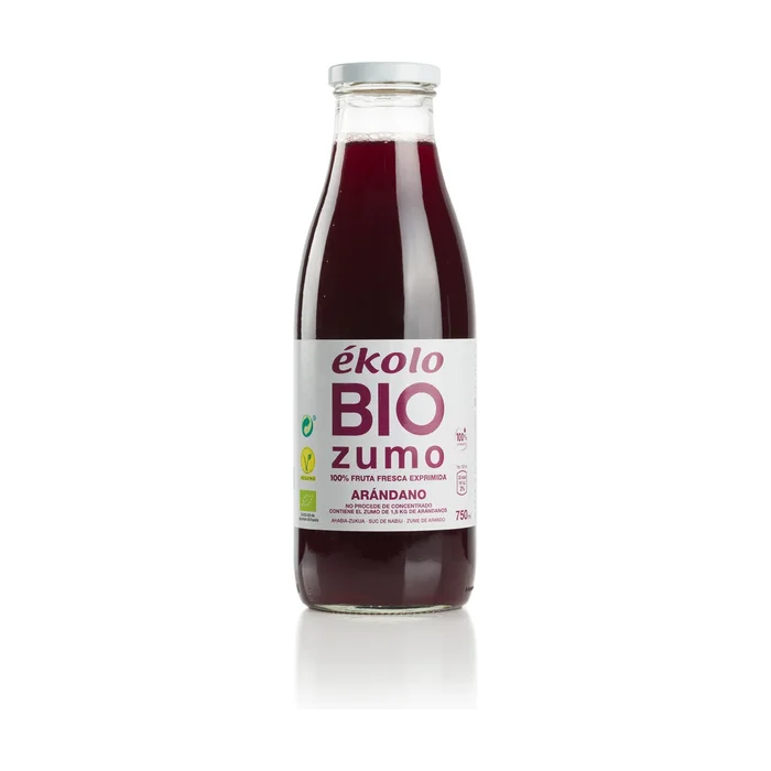 Bio natürlicher Cranberry-Saft 750 ml (Blaubeeren)