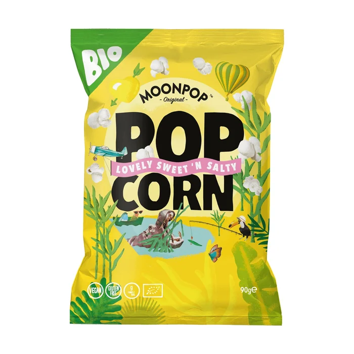 Bio-Popcorn mit süßem und salzigem Geschmack 90 G