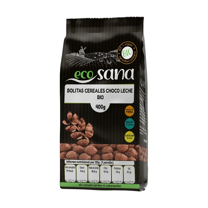 Bio-Schoko-Milch-Getreidebällchen 400 G
