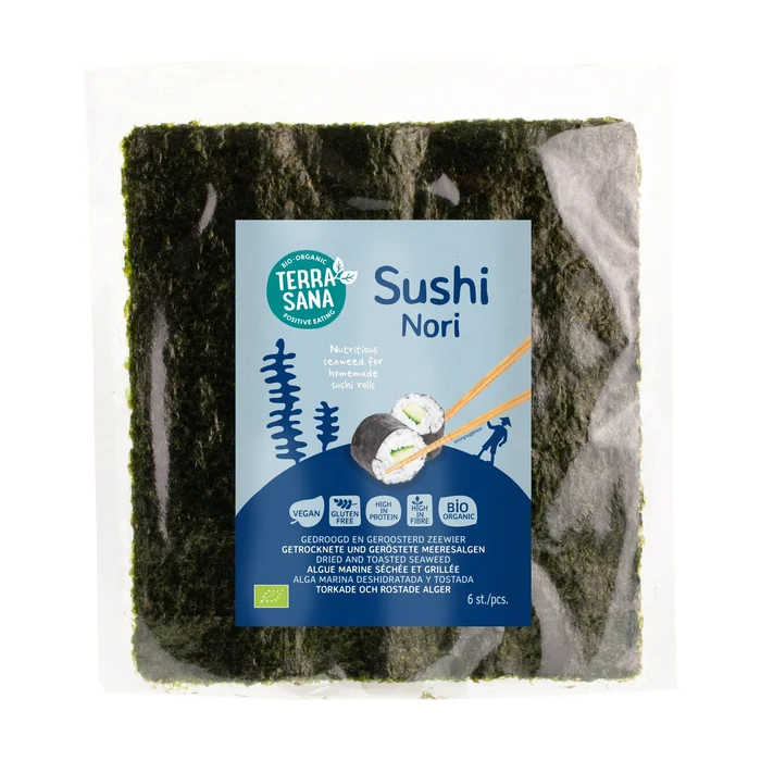 Bio-Sushi-Nori 6 Blätter 15 G