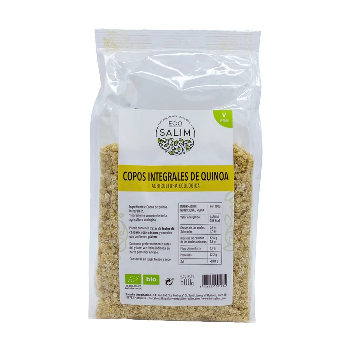 Bio-Vollkorn-Quinoa-Flocken 500 G