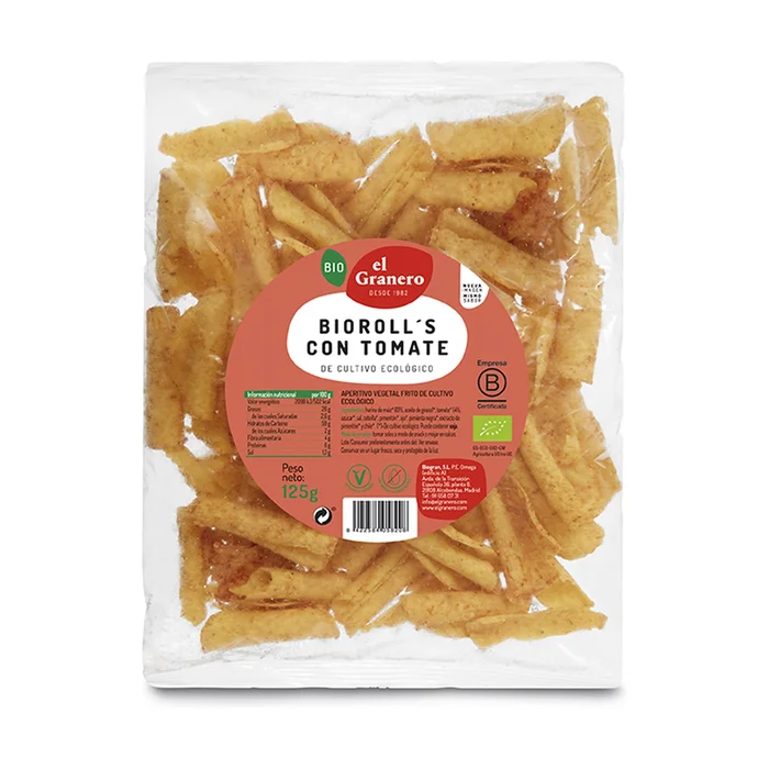 Biorolls Nachos mit Bio-Tomate 125 G