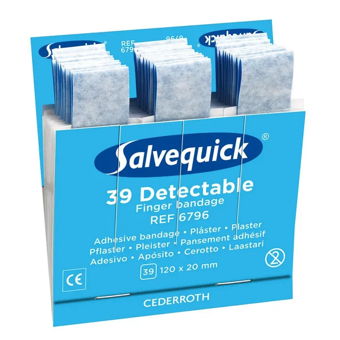 Blaue detektierbare Fingerpflaster – Nachfüllpackung