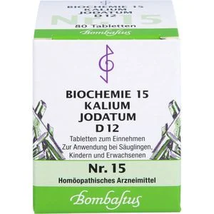 Bombastus BIOCHEMIE 15 Kalium jodatum D 12 Tabletten 80 St