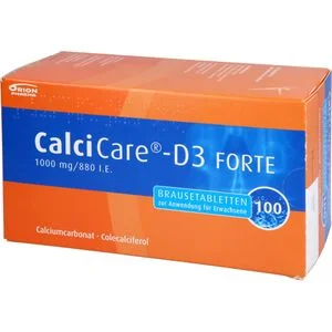 CALCICARE D3 forte Brausetabletten 100 St