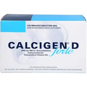 CALCIGEN D forte 1000 mg/880 I.E. Brausetabletten 120 St