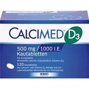 CALCIMED D3 500 mg/1000 I.E. Kautabletten 120 St