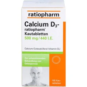 CALCIUM D3 ratiopharm Kautabletten 100 St