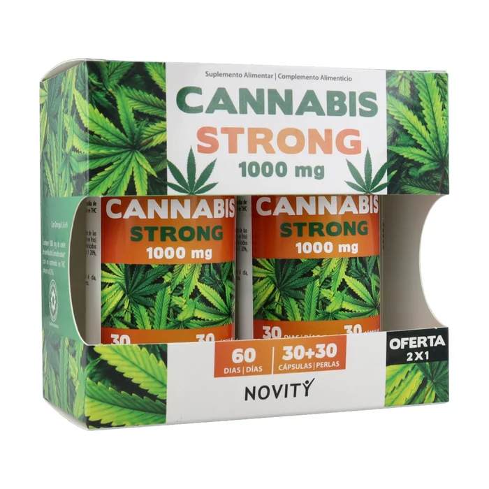 Cannabis stark 1000 mg 30 + 30 Perlen